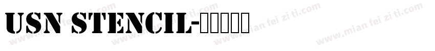 USN Stencil字体转换